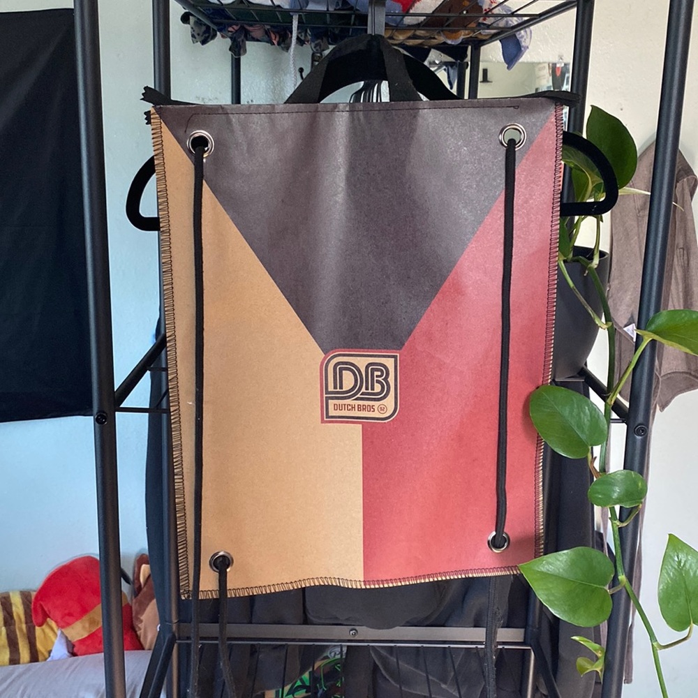 Recycled Paper Dutch Bros Drawstring Bag
